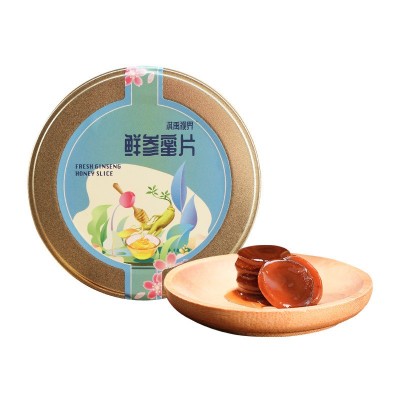 鲜参蜜片东北特产鲜人参蜜片盒装泡水煲汤厂家批发量大从优人参片图5