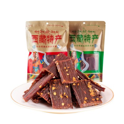 西藏特产风干牛肉干 景区展会特产店地摊货源手撕猪风干牦牛肉干图5
