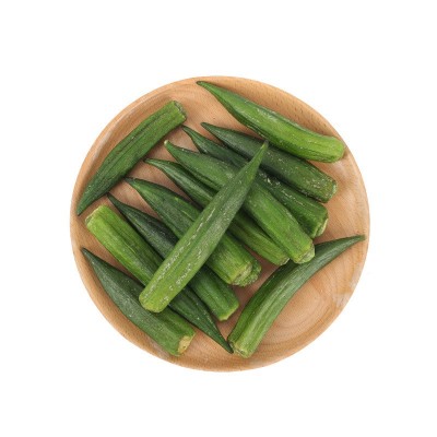 厂家批发 秋葵脆 1公斤装 蔬菜果蔬脆 休闲食品即食秋葵脆干图5