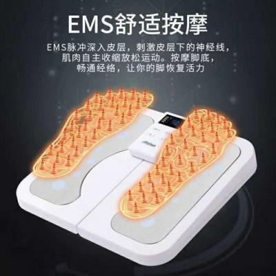 电动脉冲腿部足底按摩器ems脚垫智能针灸脚底震动按摩垫厂家直供图3