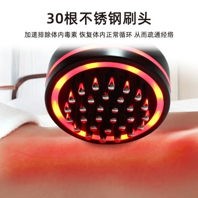 肩颈电动温热仪智能拔罐器电动按摩器电动刮痧儀刮痧仪震动经络刷图2