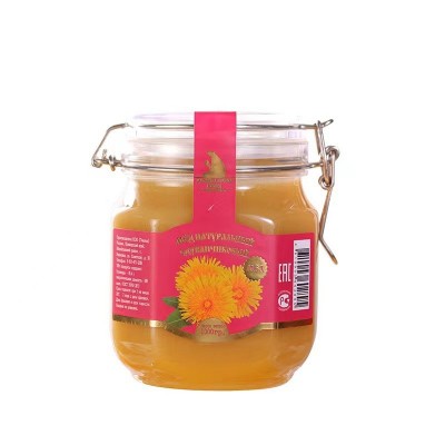 俄罗斯进口蜂蜜捕蜜熊蒲公英蜜1000g/瓶 蜂蜜 批发图3