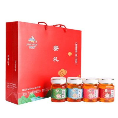 聚蜜源蜂蜜礼盒蜜礼婚宴喜蜜伴手礼农家过节送礼拜年礼1箱6盒图3