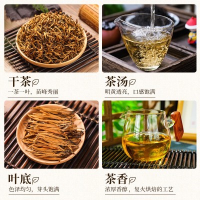 云南凤庆滇红茶散装批发金丝滇红一芽一叶蜜香工夫红茶特级茶叶图1