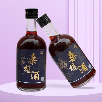 桑葚酒整箱女式低度微醺水果酒桑椹原汁发酵330ml瓶装桑葚酒图4