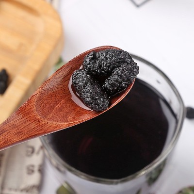 批发散装新货桑葚干 厂家直供免洗无沙即食桑椹果 花果茶黑桑葚子图3