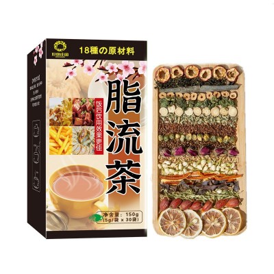 脂流茶 正品快手专供十八味中医冬瓜荷叶决明子茶 非减消肚流脂茶图5