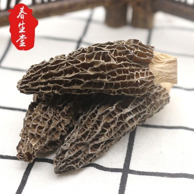 春生堂云南剪柄羊肚菌干货 食用菌散装黑身厚肉剪脚厂家批发图3