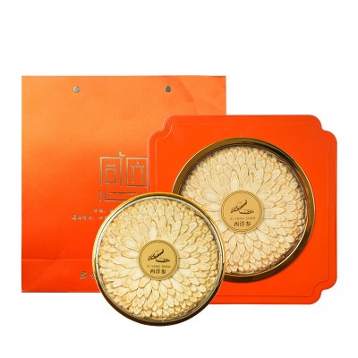 加拿大西洋参斜片橙色圆盒礼盒装西洋参花旗参含片精美礼盒送长辈图5
