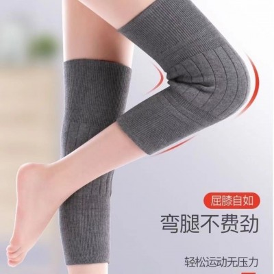 羊绒护膝盖男女秋冬羊毛线保暖老寒腿关节防寒薄款加厚防下滑运动图2