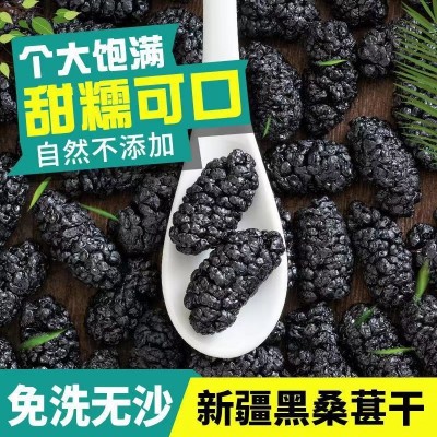 新疆黑桑葚干桑葚子干果1斤装香甜可口花果茶泡水泡茶支持代发