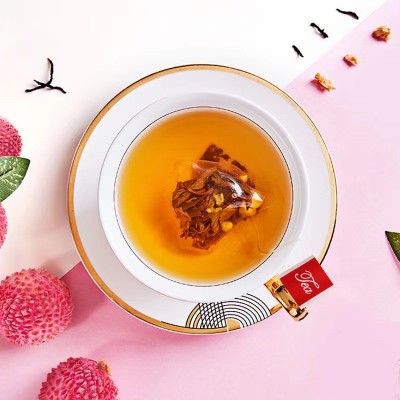 荔枝红茶30小包水果茶三角茶包冷泡茶锡兰红茶叶果干袋泡茶泡水喝图3