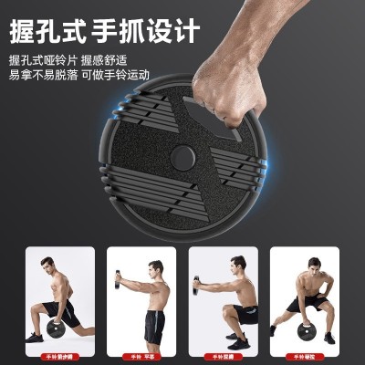 跨境足重哑铃男士运动可调节重量家用健身壶铃杠铃健身器材家用套图3