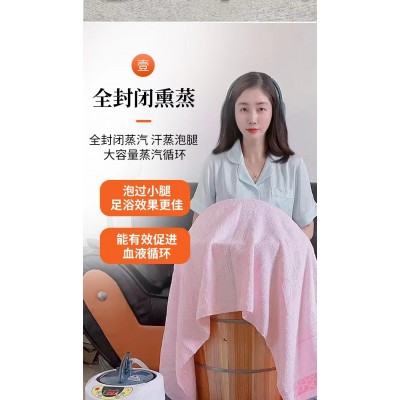 杉木泡脚木桶泡腿木桶蒸汽熏蒸木桶足浴桶足疗桶泡脚养生木桶图2