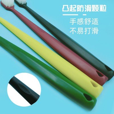 迪拜同款宽头软细毛牙刷宽幅大头柔白软毛牙刷单支包装厂家批发图3