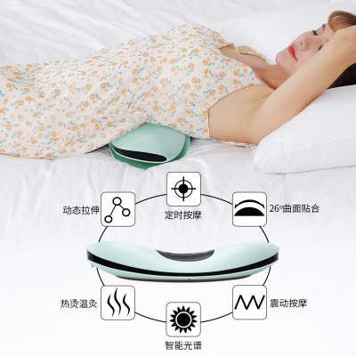 批发腰部按摩仪 智能电动舒缓器腰部腰板热敷震动充气腰椎按摩器图2