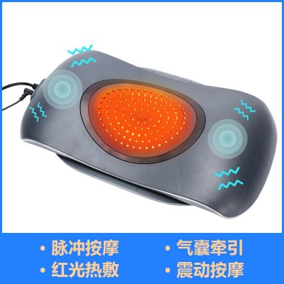 腰部按摩器腰椎牵引仪红光腰枕热敷气囊定时腰椎按摩器腰椎按摩枕图2