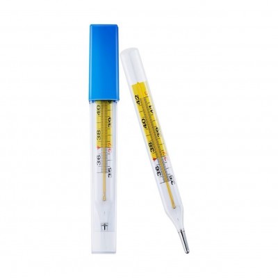 上海华辰体温计水银玻璃医用成人儿童家用华晨大号粗温度计准腋下