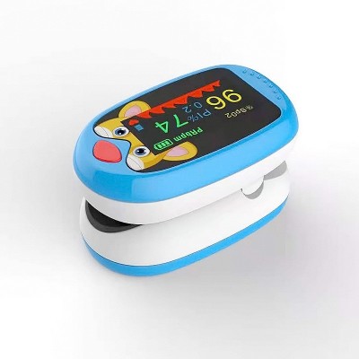 老虎款儿童血氧仪A1 TFT屏手指夹式USB充电小鸟款A6卡通Oximeter