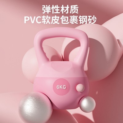 竞技软壶铃健身器材批发女士家用静音防漏壶铃PVC提壶哑铃瘦手臂图3