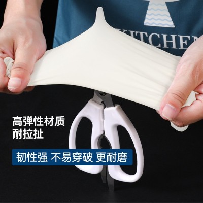 俊达粤龙一次性乳胶劳保防护手套检查清洁厨房家务手套食品级多用图3