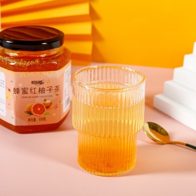 源头厂家定制蜂蜜红柚子茶瓶装500克柚子茶蜂蜜水果茶OEM贴牌加工图2