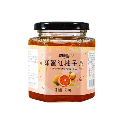 源头厂家定制蜂蜜红柚子茶瓶装500克柚子茶蜂蜜水果茶OEM贴牌加工图4