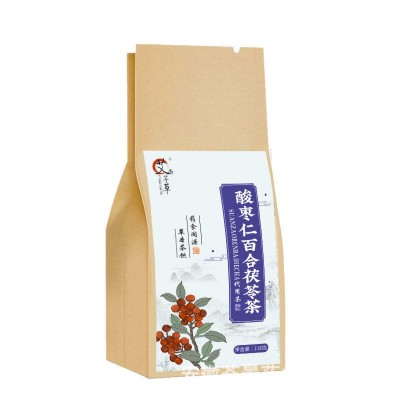 茯苓酸枣仁茶150克独立单独包装养生茶 源头工厂睡一件代发眠茶图5
