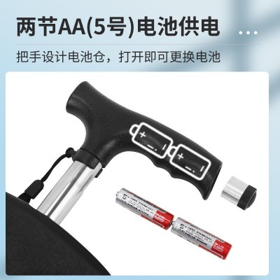 带照明手杖凳高度可调节助行手杖老年人防滑拐杖凳便携式带凳拐杖图3
