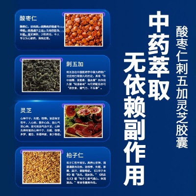 北京同仁堂船型屋牌酸枣仁刺五加灵芝胶囊 （30粒）现货代发批发图4