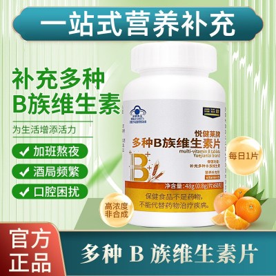 鑫远康悦健莱多种B族维生素片熬夜上火补充多种维生素矿物质叶酸图4