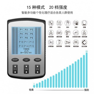 跨境工厂TENS理疗仪7000EMS按摩器中低频脉冲理疗仪贴片FDA 5 10K图2