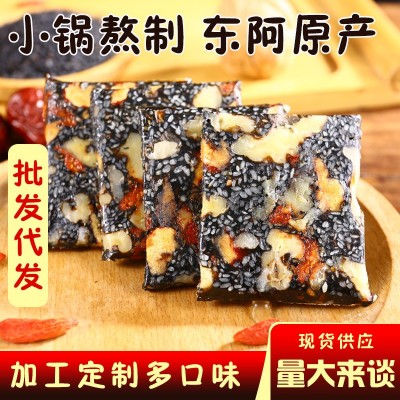 东阿原产即食500g阿胶糕厂家制作手工阿胶糕红枣枸杞型驴皮阿胶糕图3