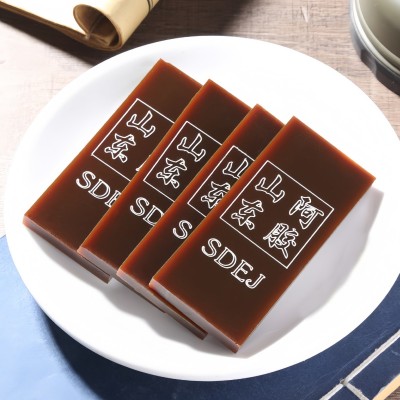 工厂批发山东阿胶片250g铁盒装阿胶驴皮阿胶粉东阿正品阿胶块图3