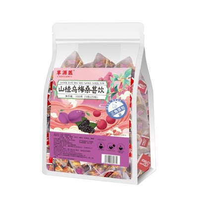 免煮山楂乌梅桑葚饮 陈皮茯苓玫瑰花三角茶包山楂乌梅桑葚饮图5
