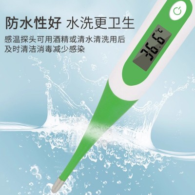 外贸厂家卡通医用家用儿童动物温度计电子软头精准背光体温计批发图5