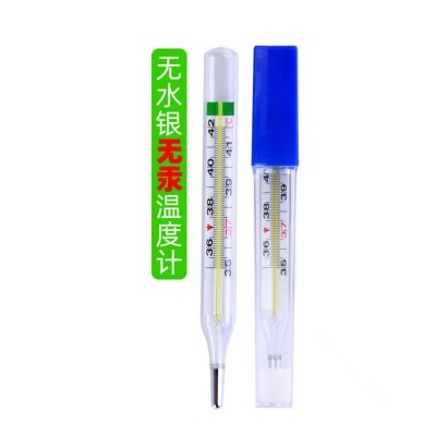 外贸出口无汞玻璃体温计℃&℉镓铟锡合金玻璃温度计OEM贴牌定制图2