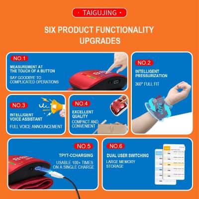 Bp apparatus wristEnglish出口血压仪医用级精准全自动Vietnames图3