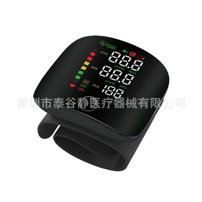 跨境现货手腕式电子血压计家用血压测量仪医用高精准智能英文大屏图5