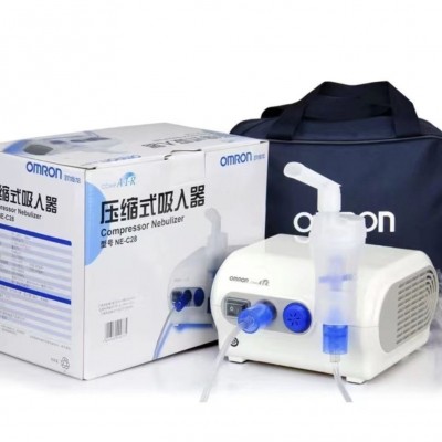 欧姆龙NEC28压缩式吸入雾化器 低分贝24小时持续工作雾化器批发