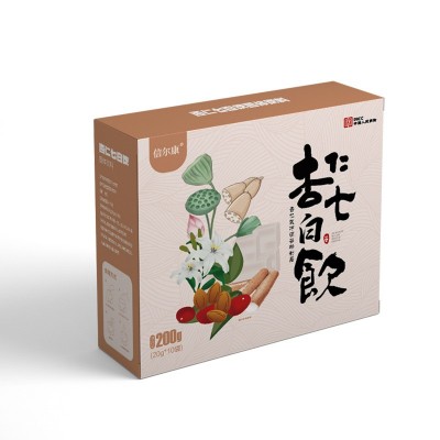 厂家白白饮杏仁七白饮代餐粉杏仁粉七白谷物粉即食杏仁七白饮图5