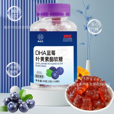 DHA蓝莓叶黄素酯小熊软糖源头厂家现货批发代发蓝莓叶黄素酯软糖图3