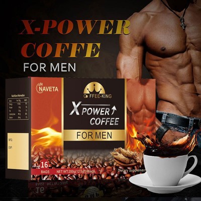 跨境爆款 男士能量黑咖啡人参牡蛎滋补速溶黑咖啡 Energy coffee
