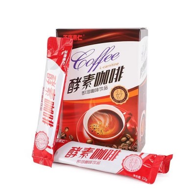 正康惠仁左旋肉碱酵素咖啡12g*15袋食品速溶咖啡饮品酵素代餐女士图5
