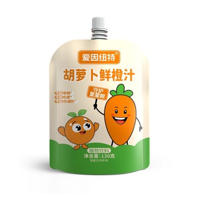 胡萝卜鲜橙汁20袋/箱苹果汁儿童便携果蔬营养饮品袋装批发代发图4