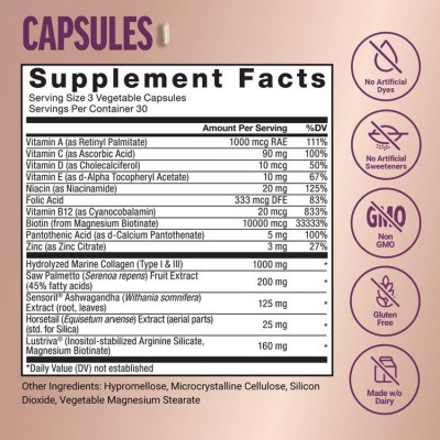 现货跨境亚马逊头发生长补充软糖 Hair Growth gummies 生发软糖图4