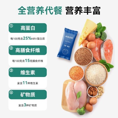 奇亚籽黑芝麻代餐粉轻食营养早餐高蛋白奶昔OEM/OEM定制代工图4