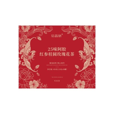 25味阿胶红参桂圆玫瑰花茶女神茶养生茶煮茶高端礼盒装送礼花茶图5