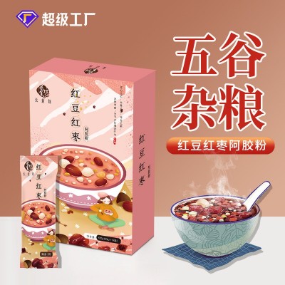 长食坊红豆红枣阿胶粉五谷代餐粥源头厂家图1