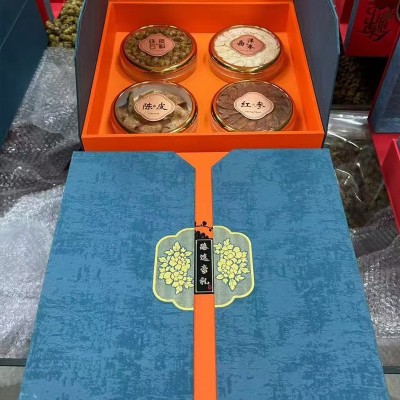 滋补礼盒装中成药礼盒西洋参红参藏红花霍山石斛陈皮高端滋补品图3